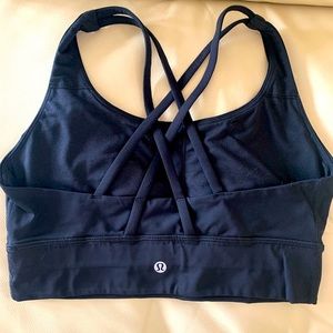 Lululemon Black Longline Energy Bra Size 10